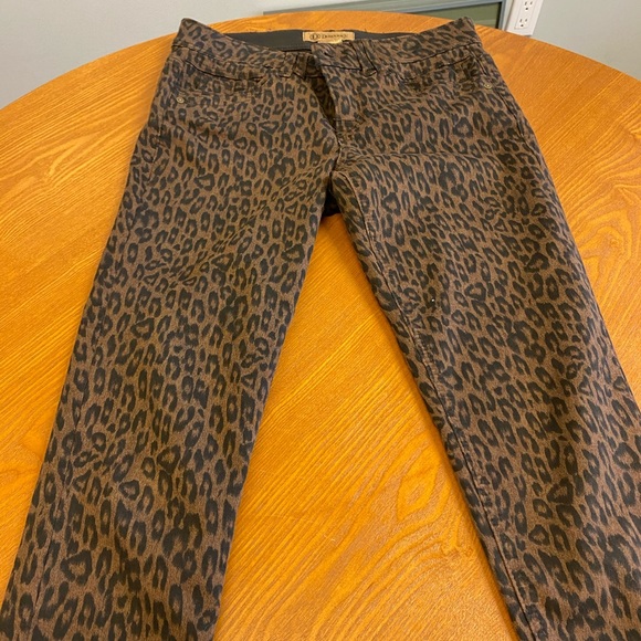 democracy animal print jeans